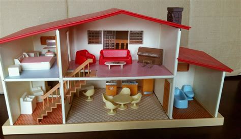 Vintage Blue Box Dollhouse for sale 